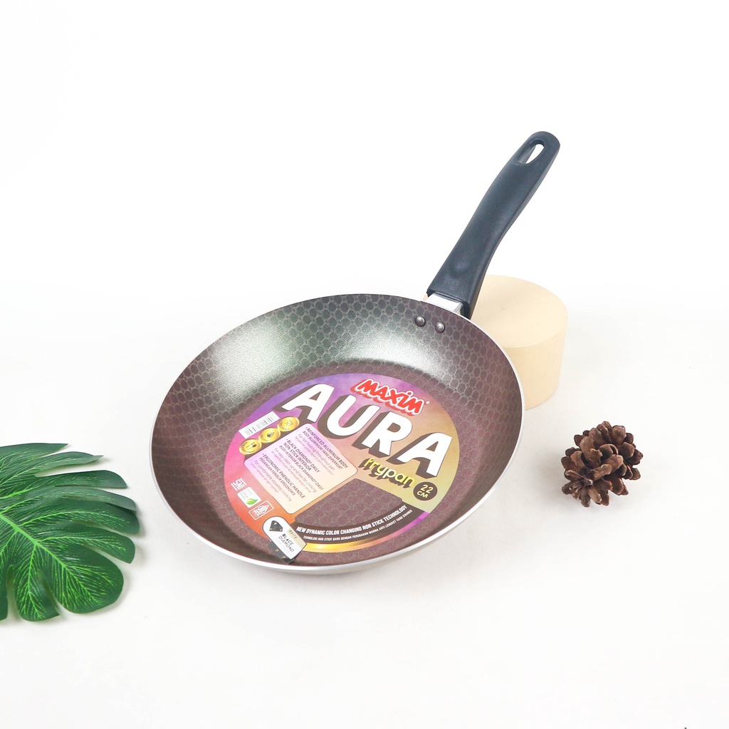 RD - Maxim Teflon Frypan Aura 22 cm / Teflon Penggorengan Anti Lengket Ori Maxim