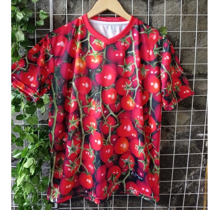 kaos baju jersey sayuran cabai/alpukat/tomat hijau jersey unik kaos sayur balap kaos printing 3d mot