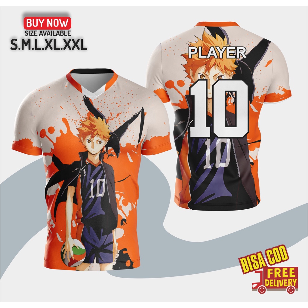 Baju Jersey Volly/jersi Haikyuu Voly/Volley Voli Full Printing SIAP KIRIM