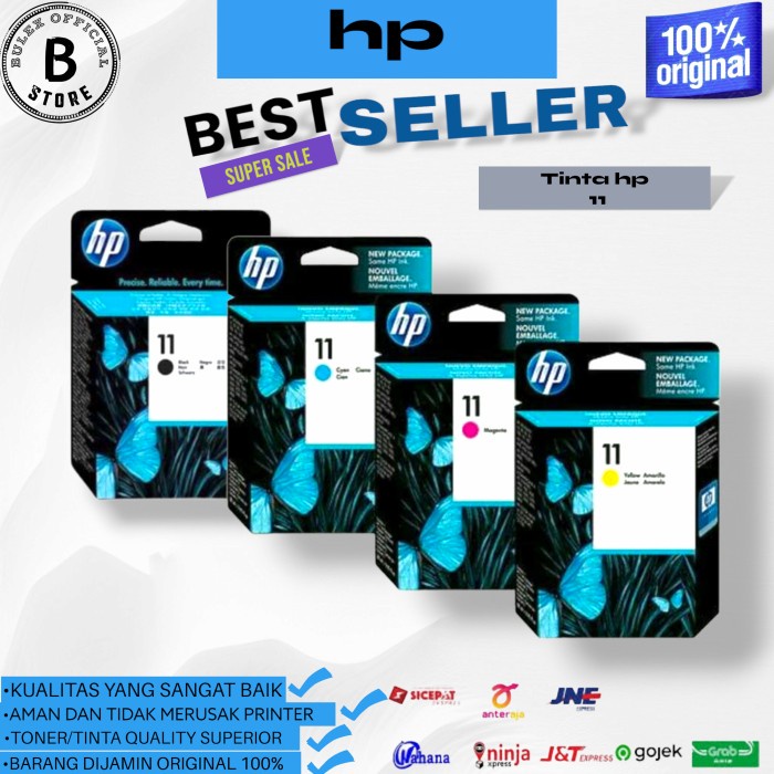 Tinta HP Printhead 11 Color B C M Y ORIGINAL 100%
