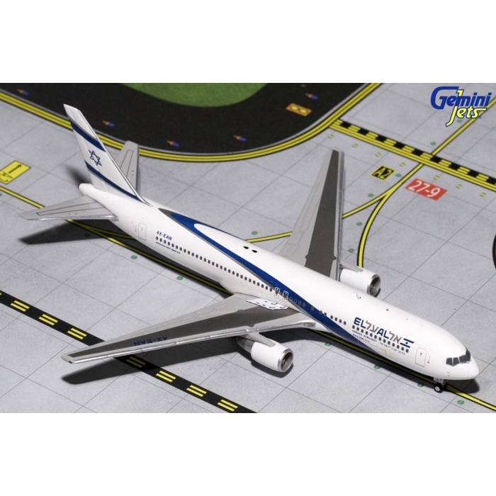 Gemini Jets EL AL Boeing 767-300ER 4X-EAN 1/400 Scale Diecast Commercial Plane
