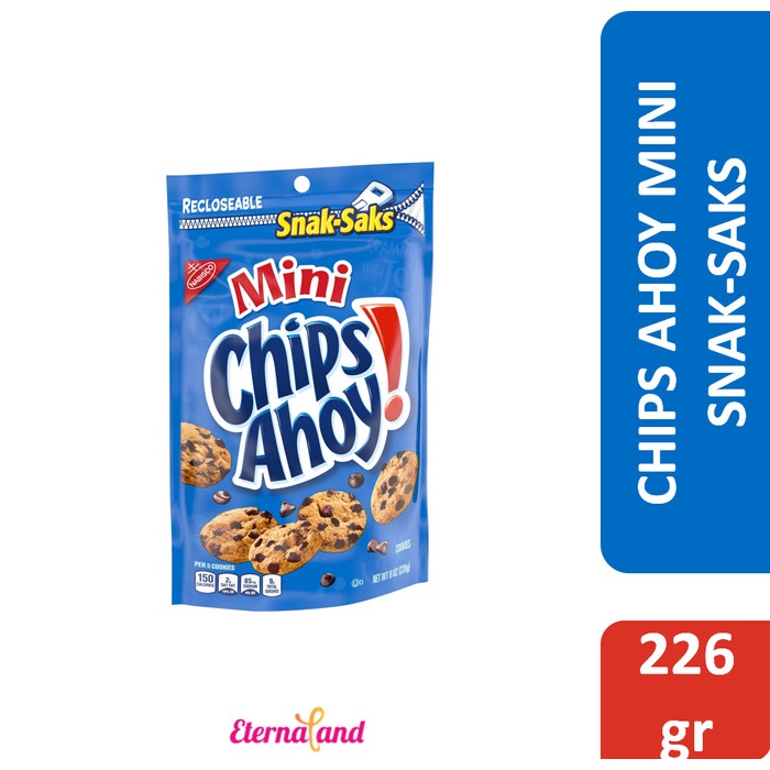 

Chips Ahoy Mini Snak-Saks - mini chips ahoy impor usa - Non Promo