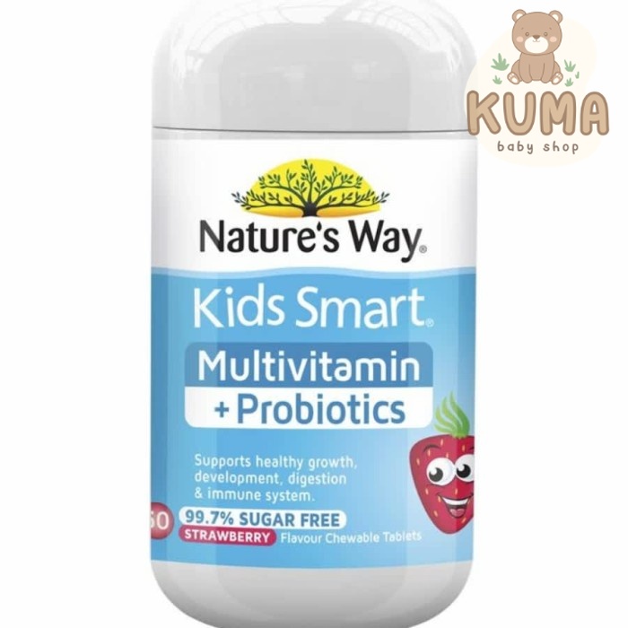 Natures way kids smart multivitamin + probiotic isi 50/ probiotik anak