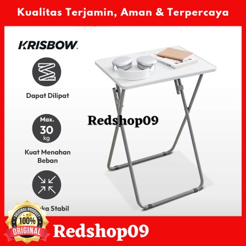 Krisbow Meja Lipat Personal - Putih/Meja Lipat