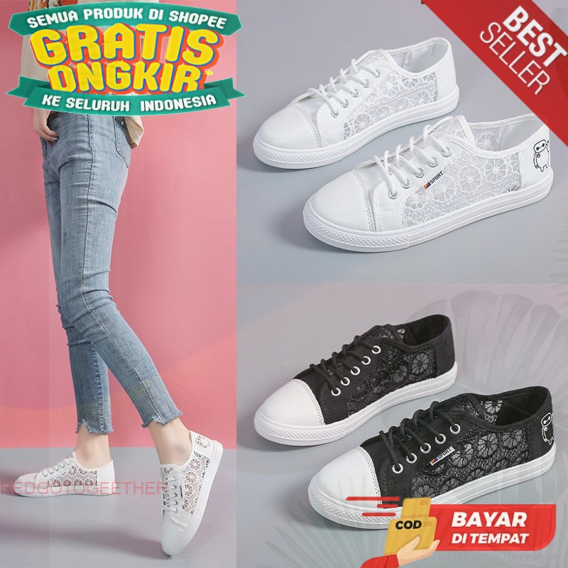 Sepatu wanita import SM01 Merk RANJOJO original sepatu sneakers korea wanita sepatu import sepatu OO