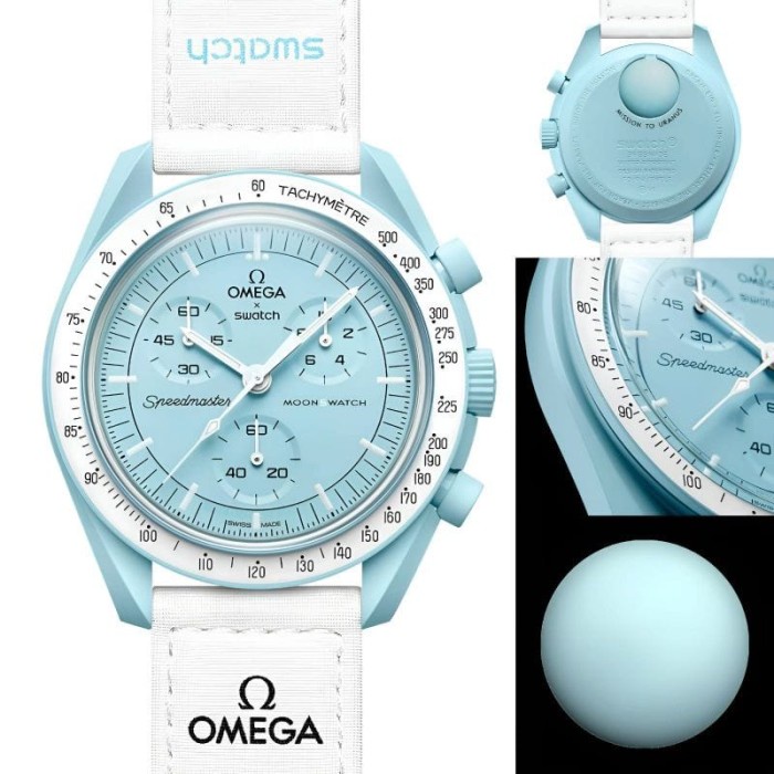 New Jam Tangan Omega X Swatch Unisexmission to uranus jam mewah