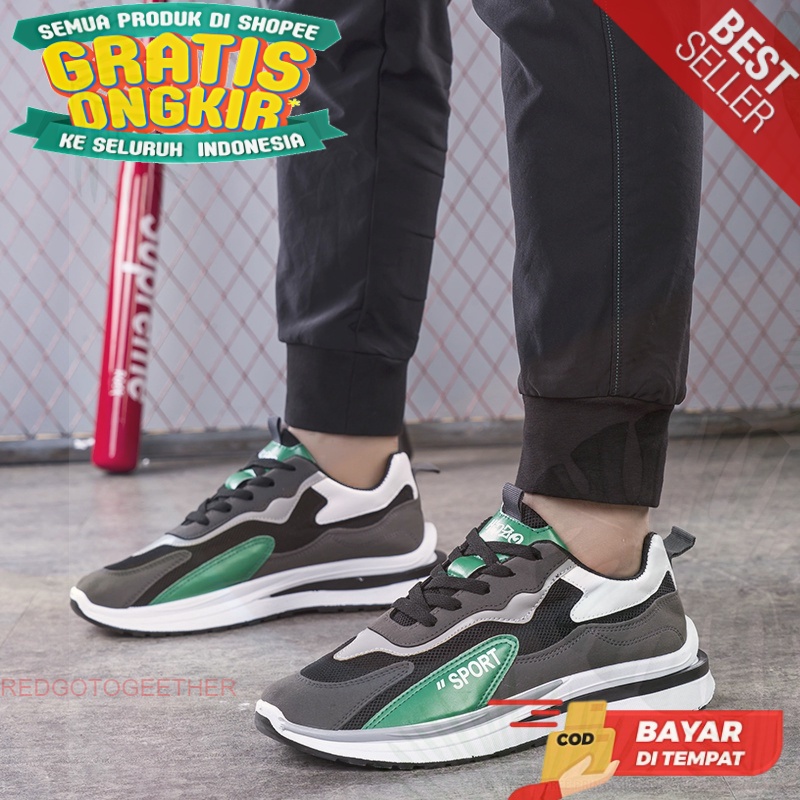 Sepatu Merk Hipzo pria wanita PREMIUM santai sepatu olahraga jogging J4 sepatu fitnes Import Kekinia