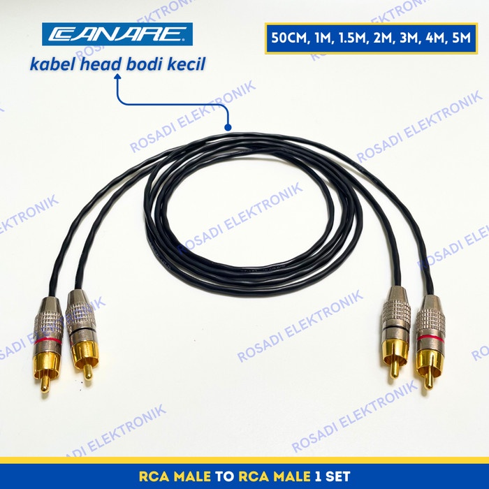 kabel jack rca male to rca male kabel audio