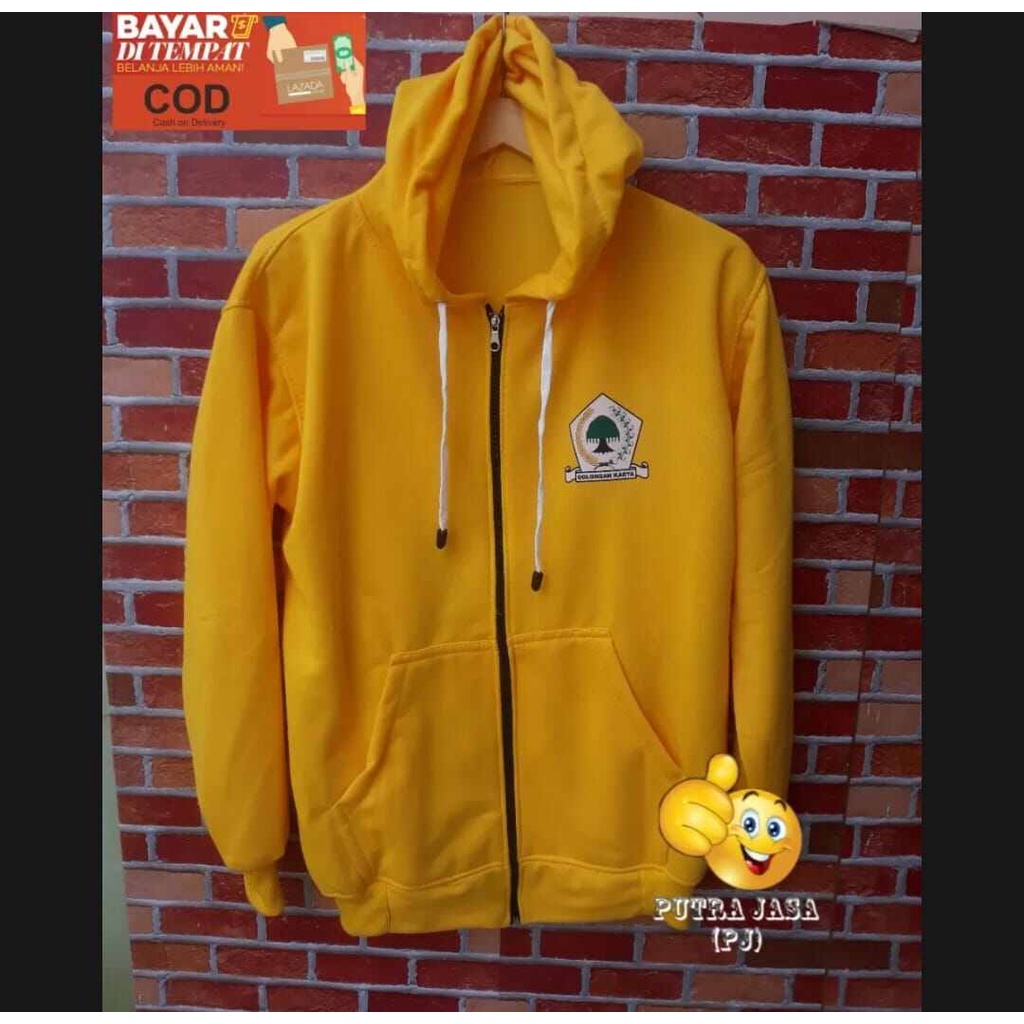 ZIPPER  PARTAI GOLKAR//JAKET PARTAI GOLKAR//JAKET HOODIE
