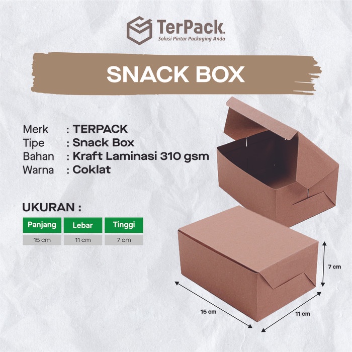 

Dus Snack Box Kraft Dus Ayam Goreng TERPACK Box Fried Chicken Gorengan
