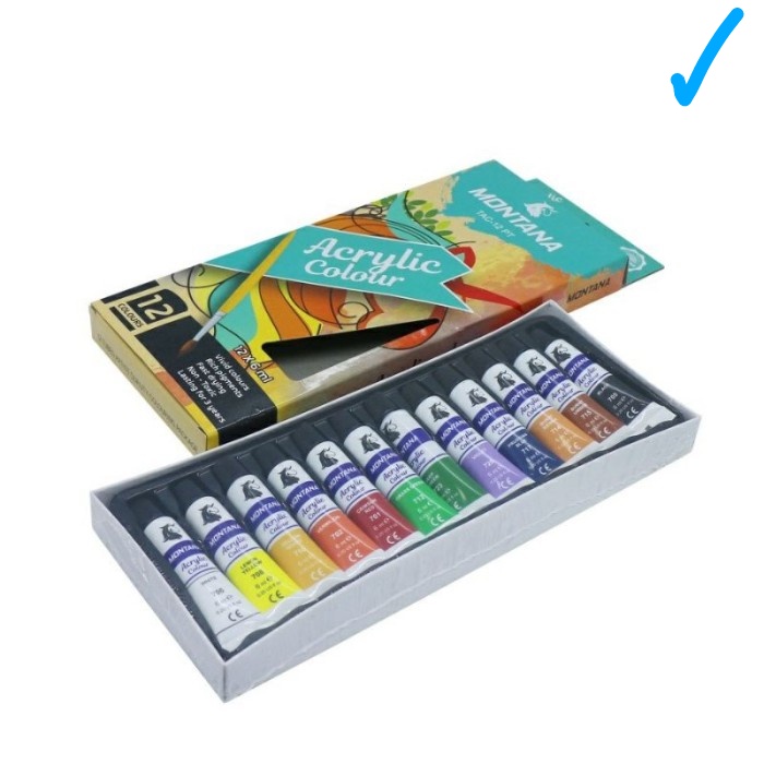 

cat akrilik cat acrylic 12 warna montana -