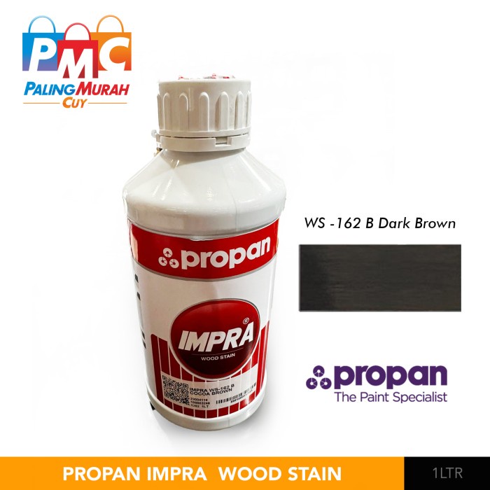 IMPRA WOOD STAIN WS 162 B - DARK BROWN 1 Liter