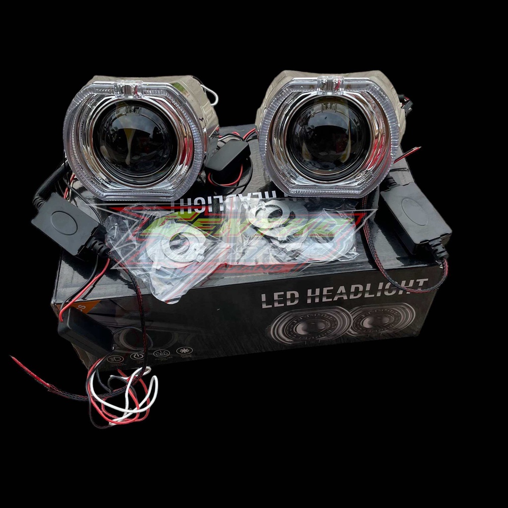 PAKET KOMPLIT LAMPU PROJECTOR BILED 2.5 INCH