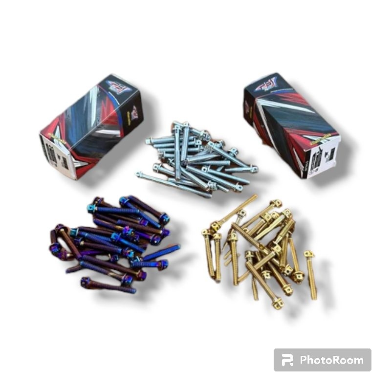Baut pb bak kanan kiri ( gl megapro tiger) stainless stell probolt ORIGINAL psi thailand