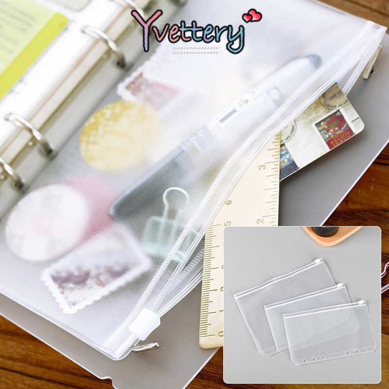 

❤️COD Kantong Ziplock Zipper untuk Binder Card Slot untuk Binder A5/A6/A7-Yy