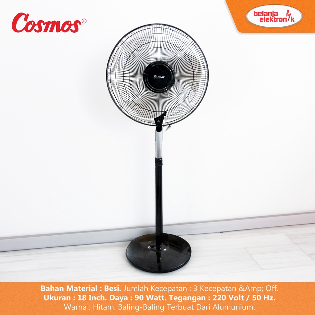 Kipas Angin Berdiri Cosmos 18-TIF / TIF-1801 S Stand Fan Besi 18 Inc