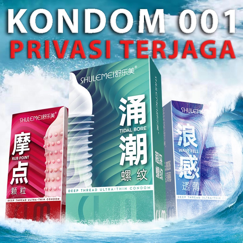 Ready say 001 Tipis Bergerigi Ultrathin Dotted - Condom Ultrathin