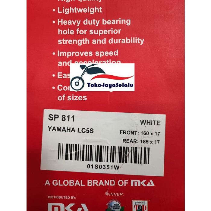 Velg RCB SP811 SP 811 Jupiter MX New Dobel Disc 160-185 - Gold