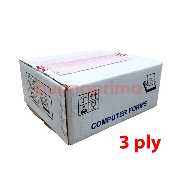 

Continuous Form 9.5 x 11" 3 Ply bagi 2 dan full Kertas Computer NCR