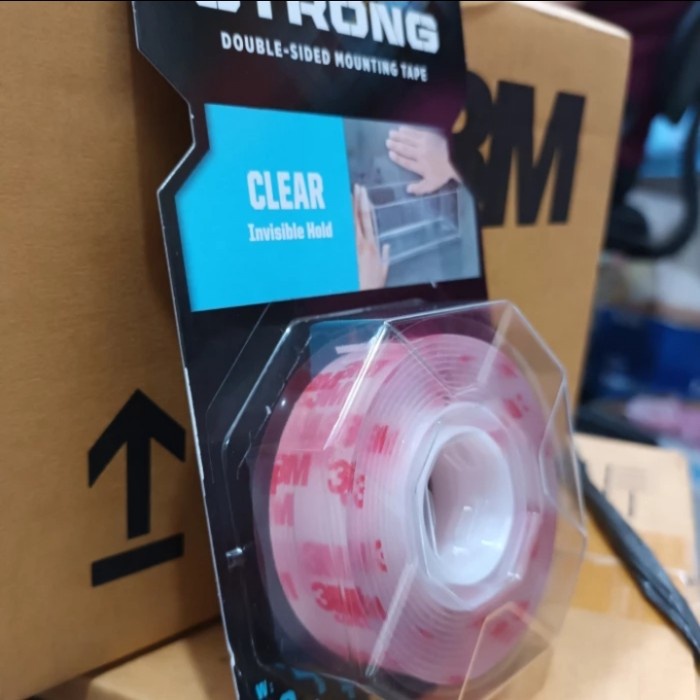 

Double Tape 3 M 410-S19 Clear Mounting Tape 19mm x 1,5 meter Bening -FN10