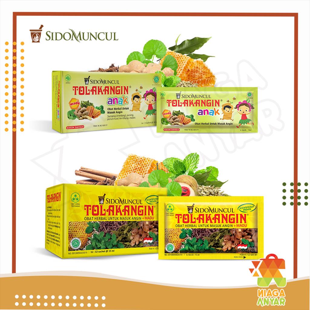 NAS Sidomuncul Tolak Angin Cair Sachet / Tolak Angin Anak Herbal Satuan Masuk Angin Daya Tahan Tubuh