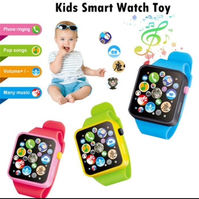 JAM TANGAN PINTAR ANAK MAINAN SMART WATCH ANAK /MAINAN JAM TANGAN MINI