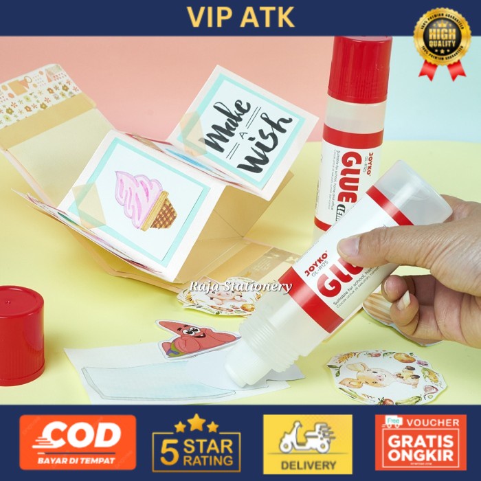 

Joyko TRANSPARENT Glue Liquid / Lem Kertas Cair BENING Prakarya Anak - 50ml GL-R50 alat tulis kantor atk