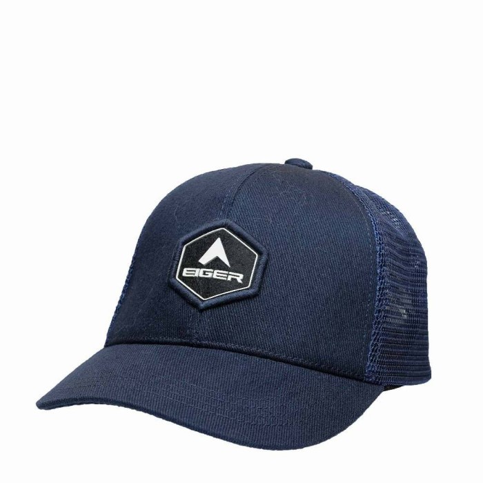 Mark Topi Eiger Space Trucker 1.1 Cap Topi Baseball Snapback - Navy