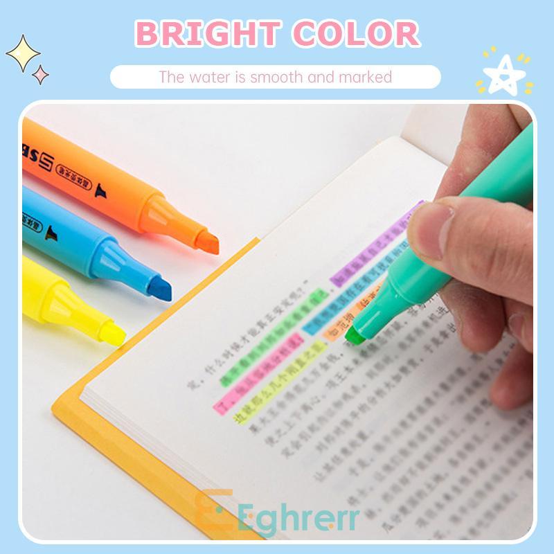 

✨EG-Spidol Highlighter segi tiga Journal Marker Warna Pen Alat Tulis Replacement Stabilo-Eghrerr