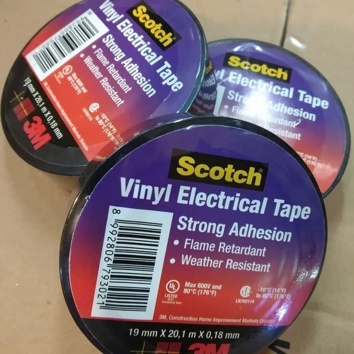 

Isolasi Listrik 3 M / Electrical Tape Terbaik 3 M 700 Scotch -FN10