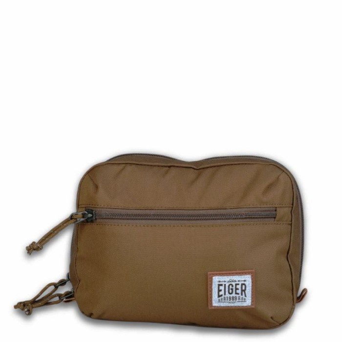 Tas Eiger Journal Cable Bag Tas Traveling Multifungsi Outdoor - Khaki