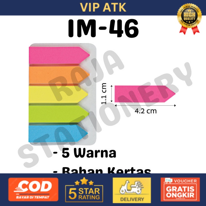 

Joyko Index Mark Memo Stick / Penanda Pembatas Kertas Joyko Warna - IM-46 alat tulis kantor atk