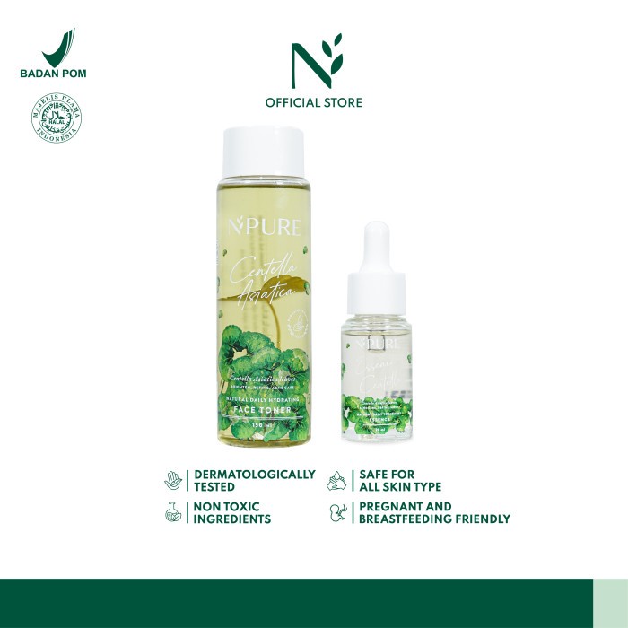 Npure Paket Face Toner + Essence Cica Series (Acne Series)