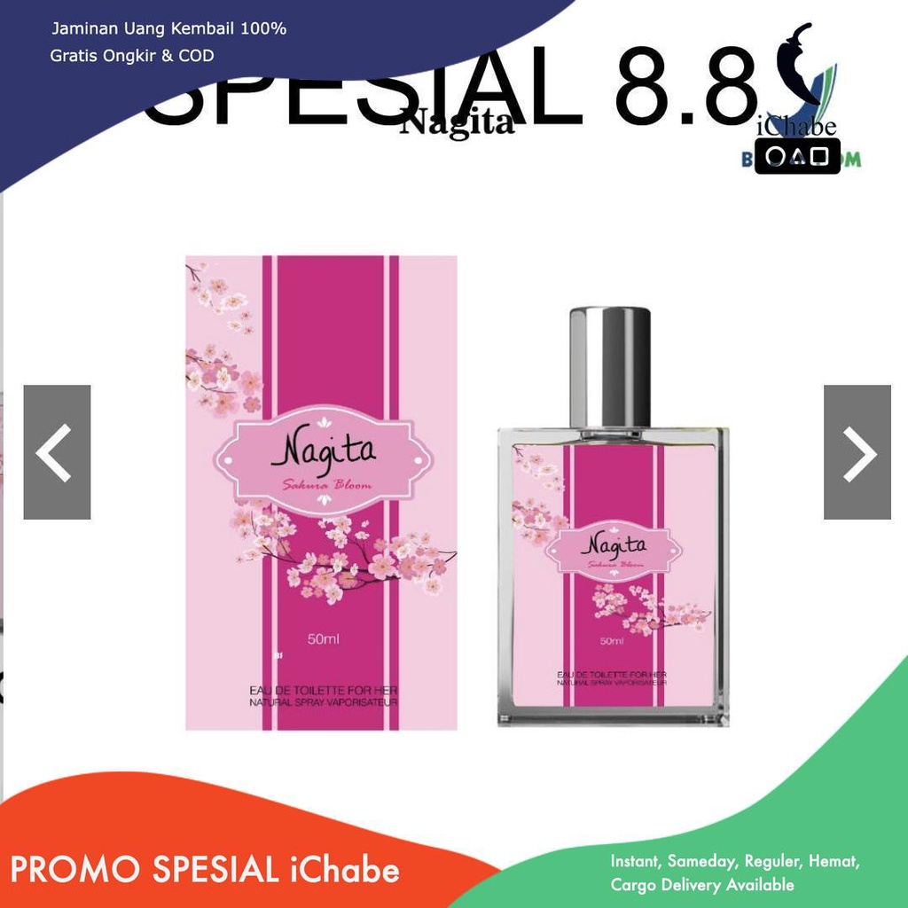 [Bisa COD] [BPOM] PARFUM NAGITA THAILAND EAU DE TOILETTE / Parfum Nagita Eau De Parfume Pengharum Ta