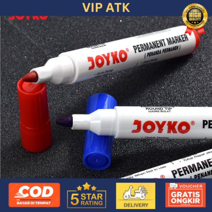 

Joyko Permanent Marker PM-17 / Penanda Permanen Joyko - Hitam alat tulis kantor atk