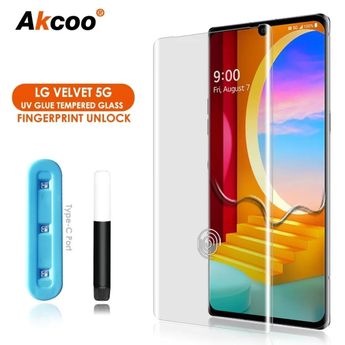 TEMPERED GLASS LG VELVET 5G UV GLASS PROTECTION CASE FRIENDLY
