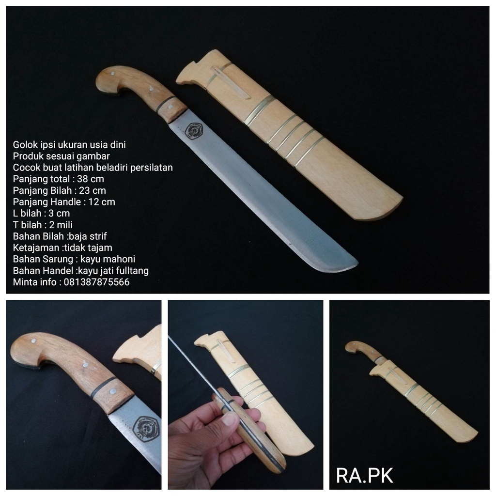 termurah Golok tumpul golok ipsi ukuran usia dini baja fulltang ke Hendel