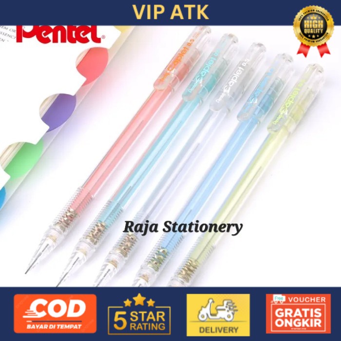 

Pentel Caplet Mechanical Pencil 0.5 / Pensil Mekanik Caplet Pentel alat tulis kantor atk
