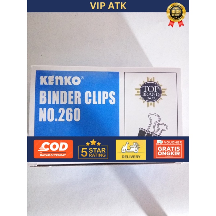 

Binder Clip No.260 alat tulis kantor atk