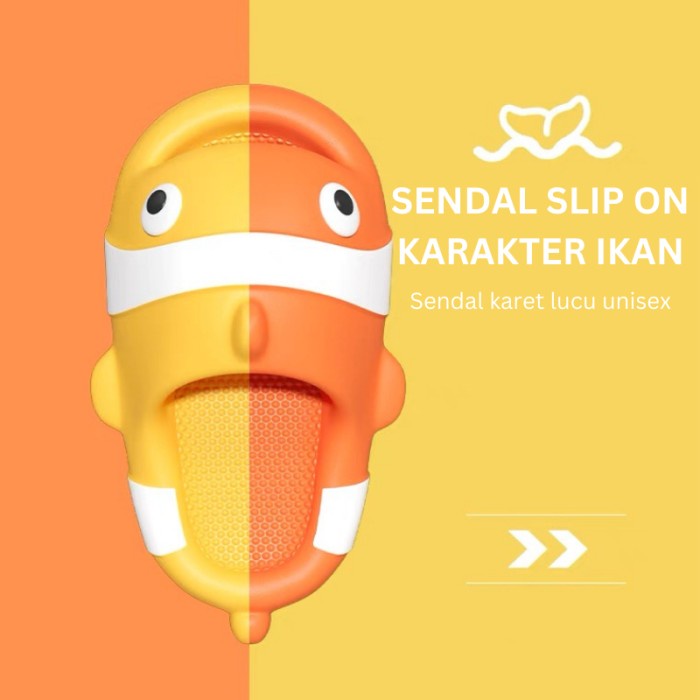 TERBAIK Megam Sendal Jelly karakter Ikan Nemo Sandal Hiu Anak Sandal