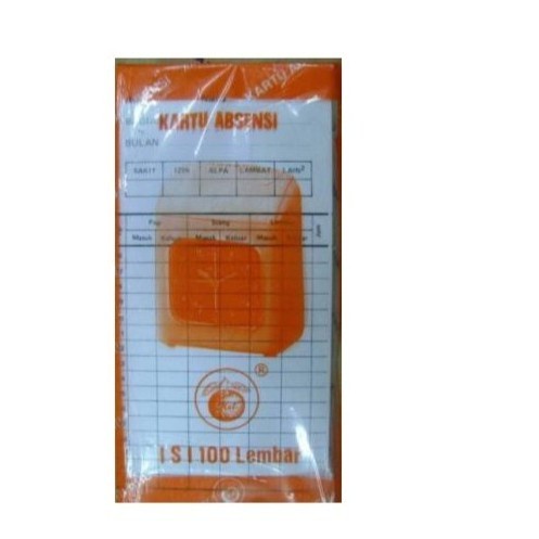 Kartu Absen APEL JERUK / Kartu Kertas Absensi / Kartu Absen Amano