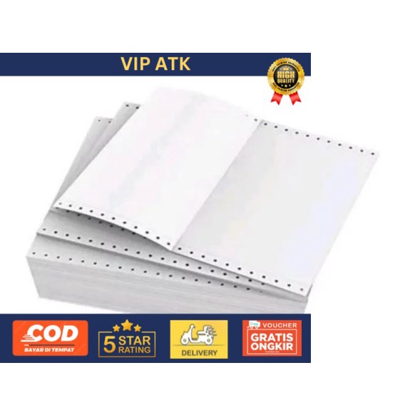 

Kertas Komputer Continuous Form Neuro 9,5 X 11 1 Ply Utuh / Dibagi 2 - Dibagi Dua