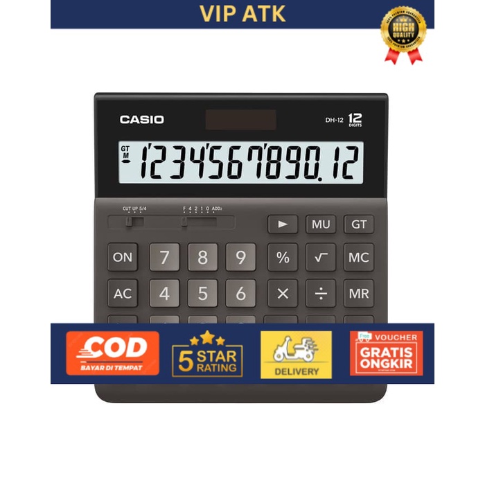 

Calculator Kalkulator Casio DH-12 - Hitam