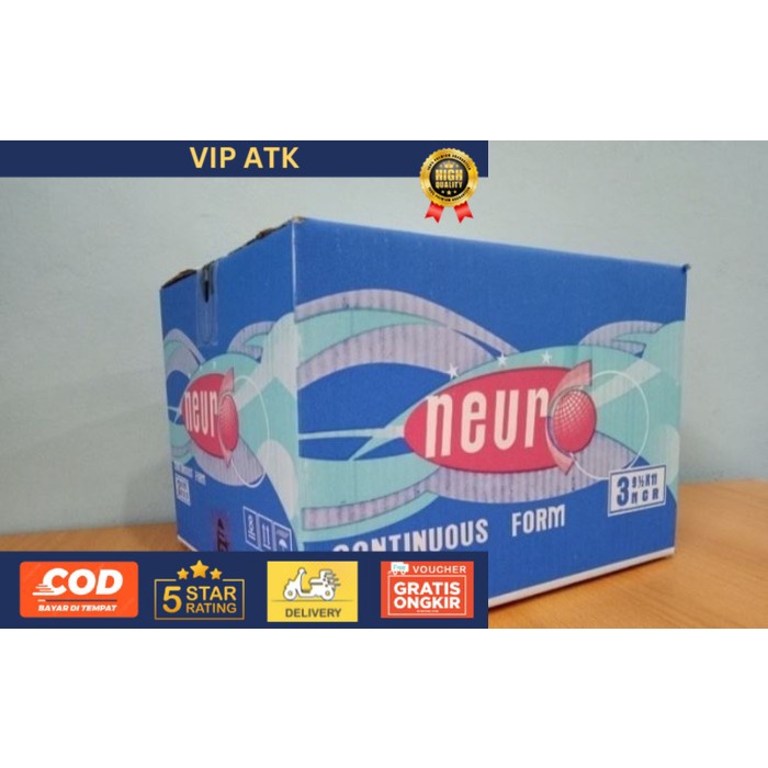 

Kertas Continuous Form Neuro 9,5X11 4 Ply Utuh / Dibagi 2 - Utuh