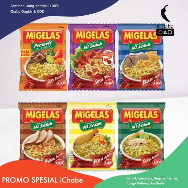 

(Bisa COD) Mie Instan Mi seduh Migelas Renceng 10 Sachet All Varian Food Noodles