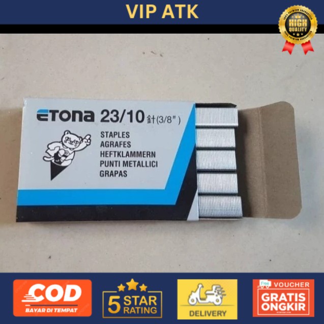 

Isi Staples Etona Dengan Ukuran 23/10 ( 3/8 )