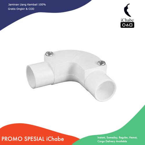 (Bisa COD) BE L BOW KNEE 20 MM ELBOW KNEE BAUT SIKU PIPA LISTRIK 20MM LOKAL