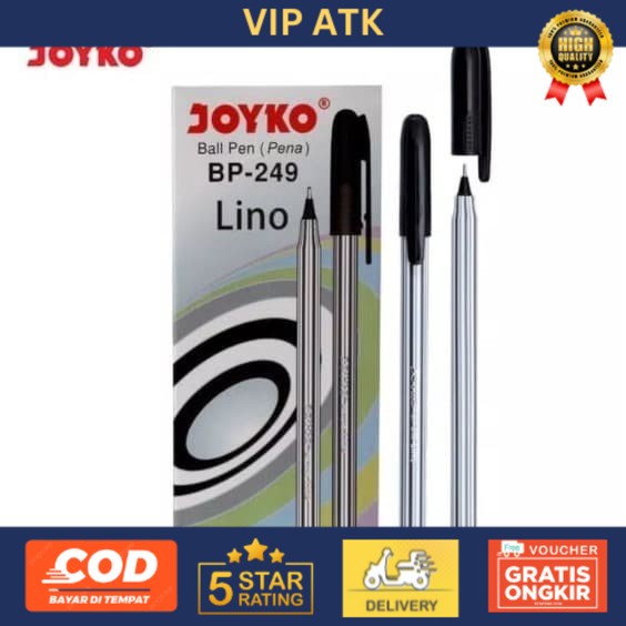 

PULPEN / PEN JOYKO LINO BP-249 0.7mm [LUSIN - 12 PCS]