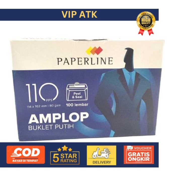 

AMPLOP PAPERLINE POLOS 110 / AMPLOP PUTIH POLOS