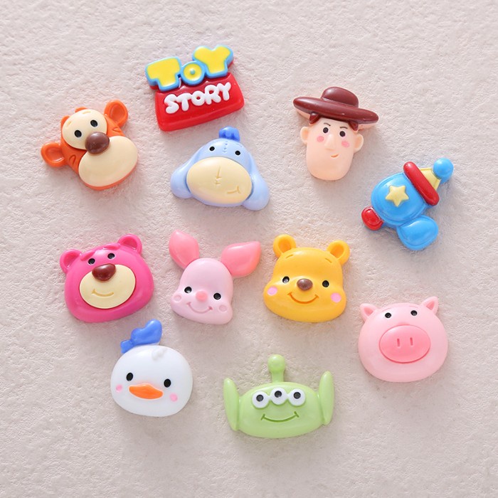

Stiker Botol 3D lucu timbul motif piglet Pooh Tigger Alien